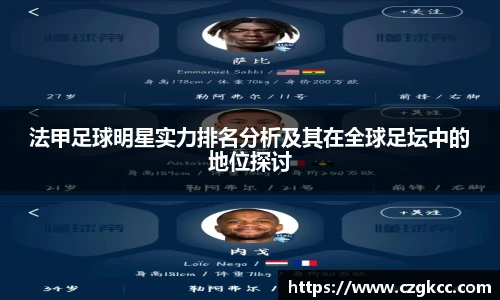 法甲足球明星实力排名分析及其在全球足坛中的地位探讨